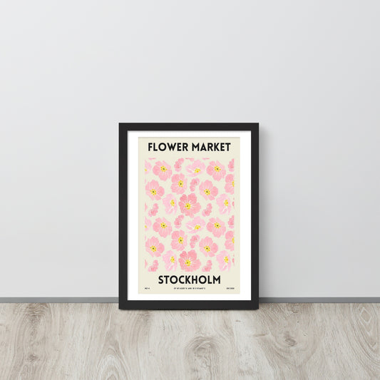 Stockholm Flower Market Framed photo