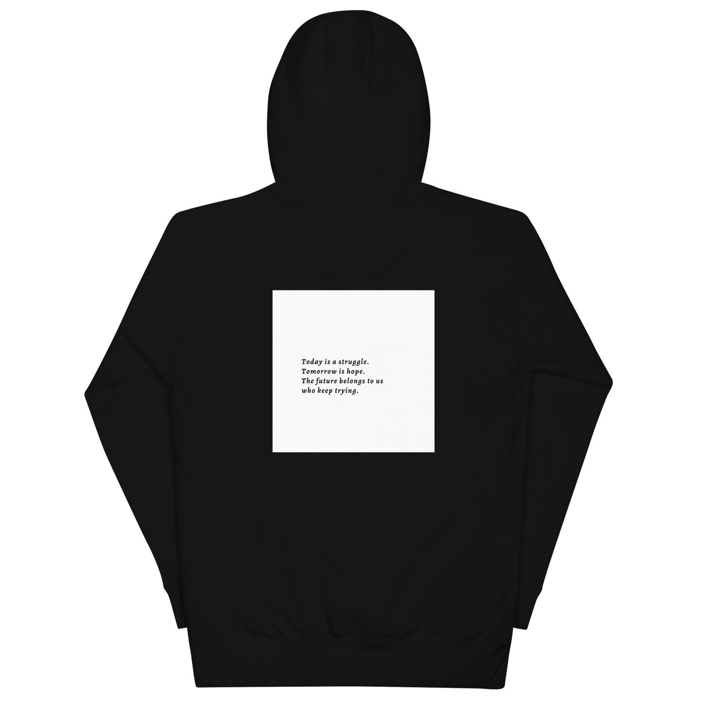 Keep trying - White Fonts Unisex Hoodie